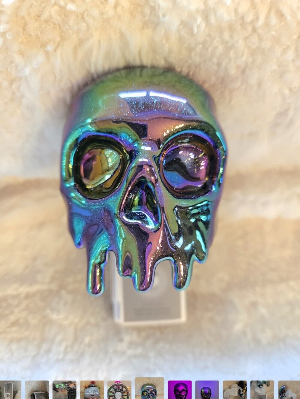 Bath and Body Works Iridescent Dripping Skull Wallflower-Limited Edition